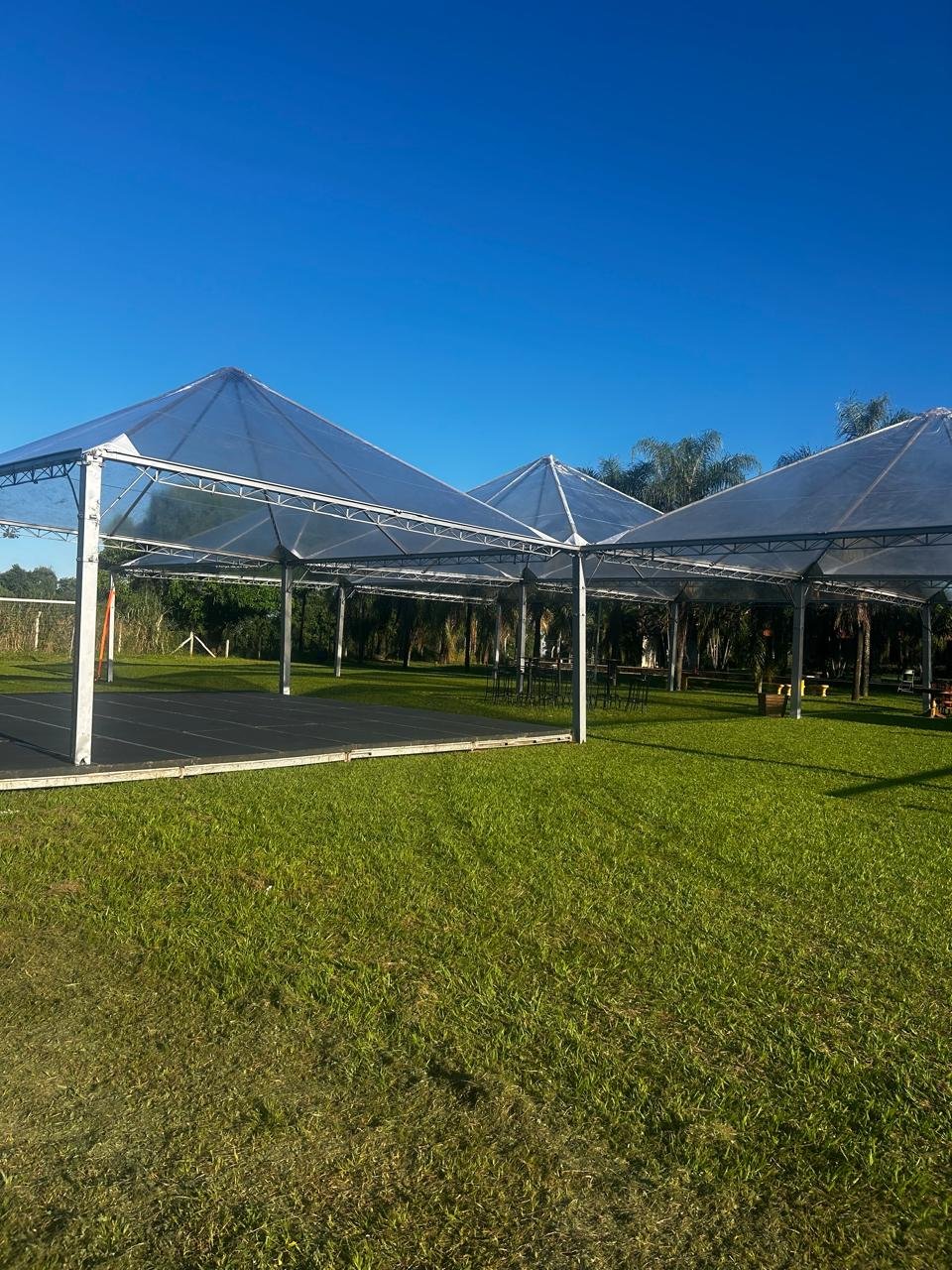 Tenda cristal transparente para eventos